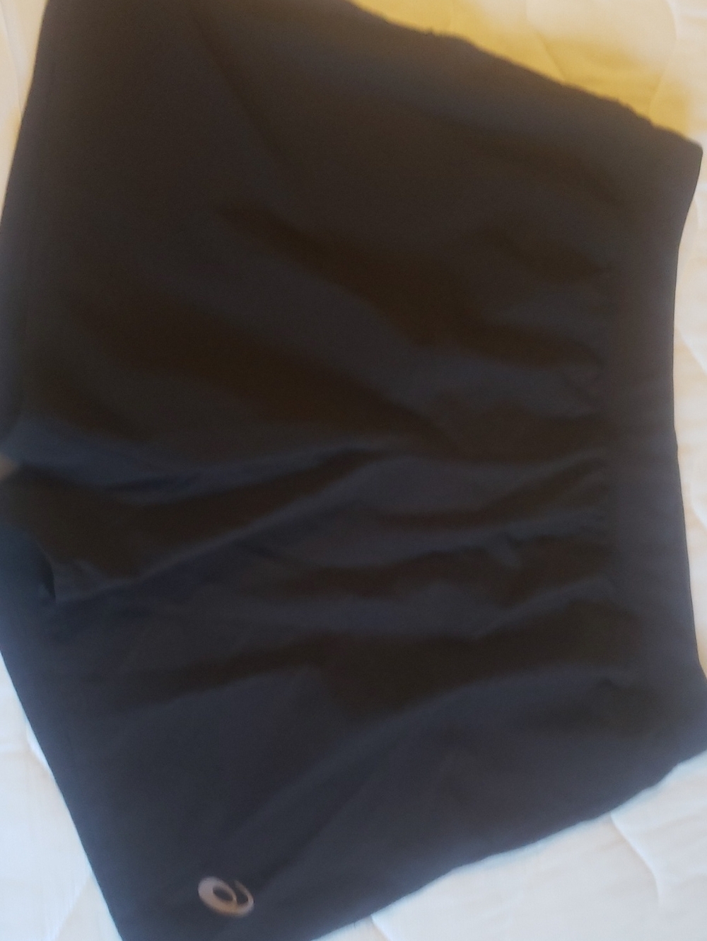 Black  Mens's Asics Black Athletic  Short.